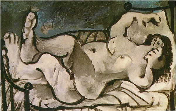 Pablo Picasso Lying Female Nude Femme Nue Couchee 1964